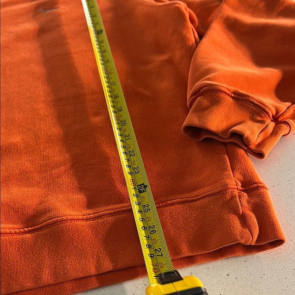Nike Orange Crewneck Sweatshirt with Ribbed Cuffs - Picture 4 of 7